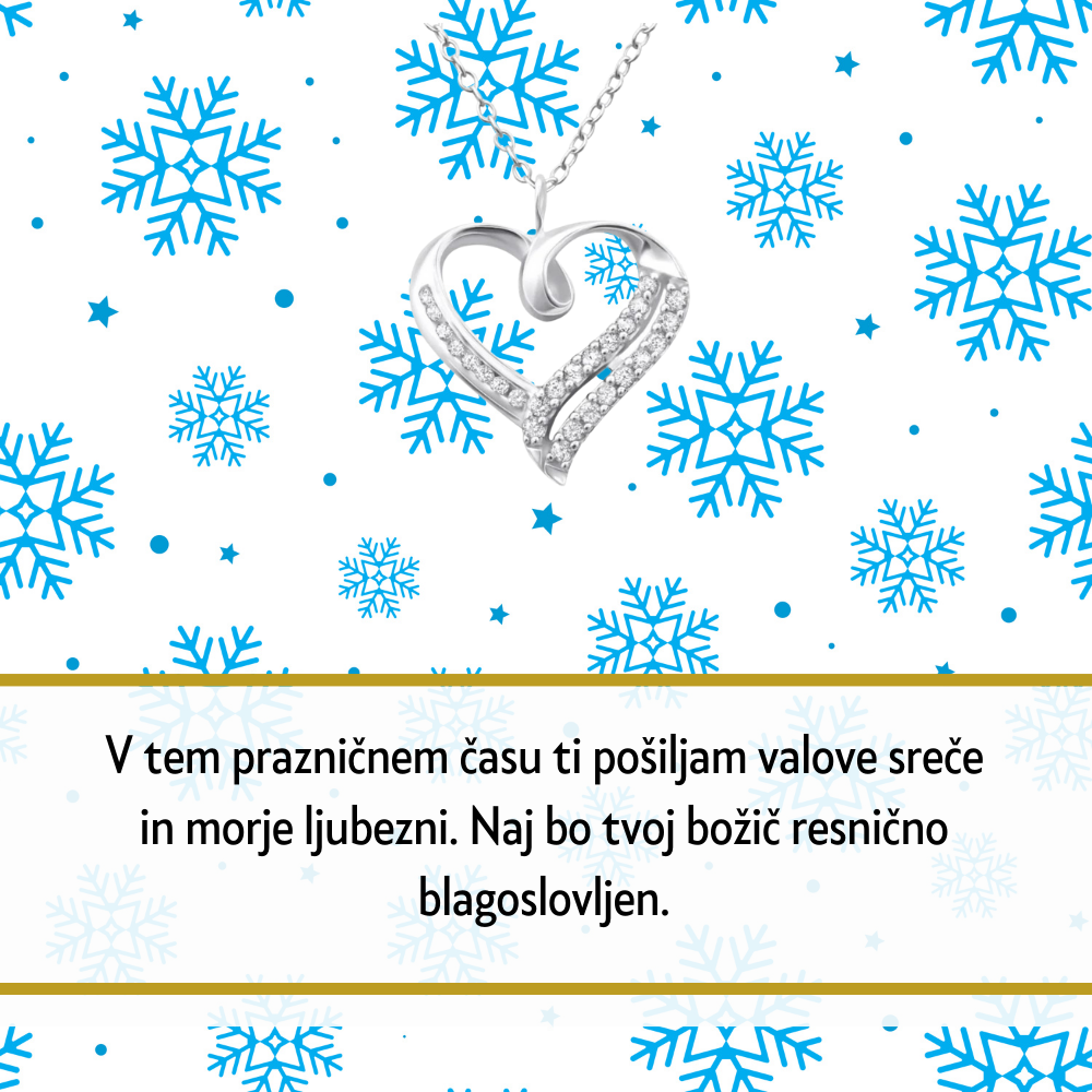 105. Personalizirana unikatna verižica z Imenom - Popolno Božično Darilo