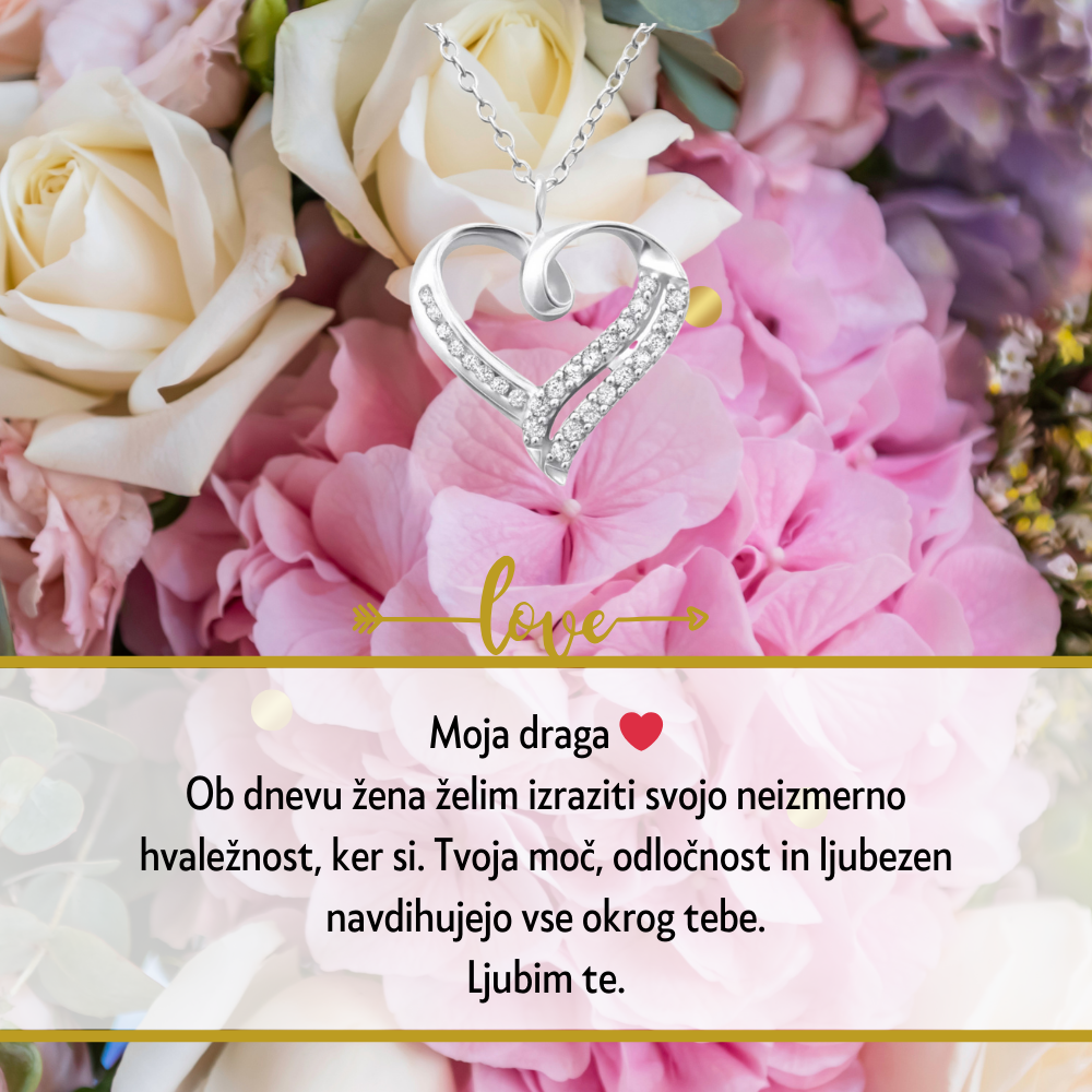 Odkrijte popolno darilo za Dan žena s personalizirano verižico. Izrazite svojo ljubezen in spoštovanje z edinstvenim nakitom, ki bo za vedno ohranil poseben trenutek.