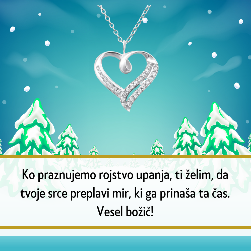 104. Personalizirana unikatna verižica z Imenom - Popolno Božično Darilo
