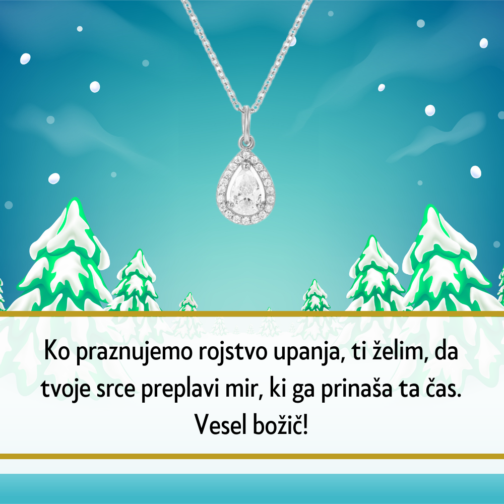 Čudovita verižica iz srebra 925 s kristali je idealno personalizirano darilo za partnerko, mamico, sestro ali prijateljico. Nakit, ki izraža vašo pozornost in ljubezen.