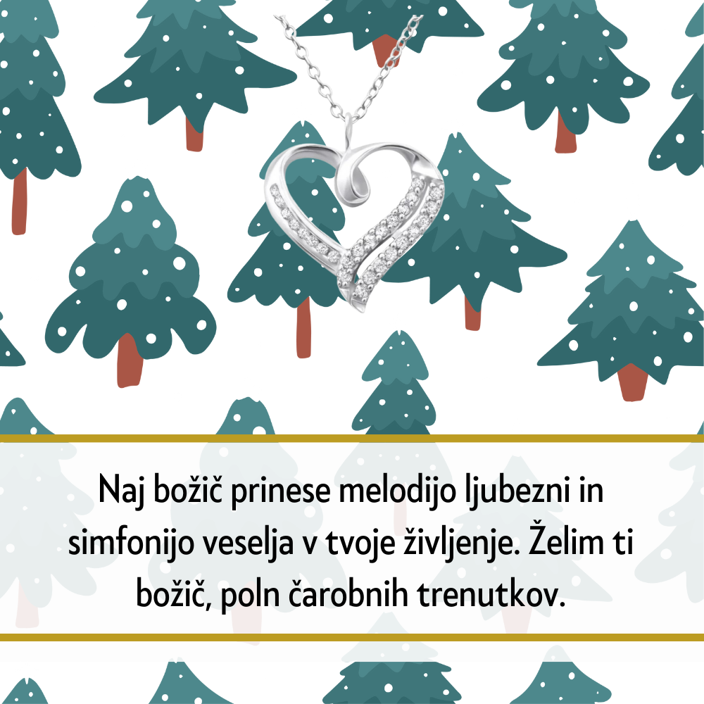 103. Personalizirana unikatna verižica z Imenom - Popolno Božično Darilo