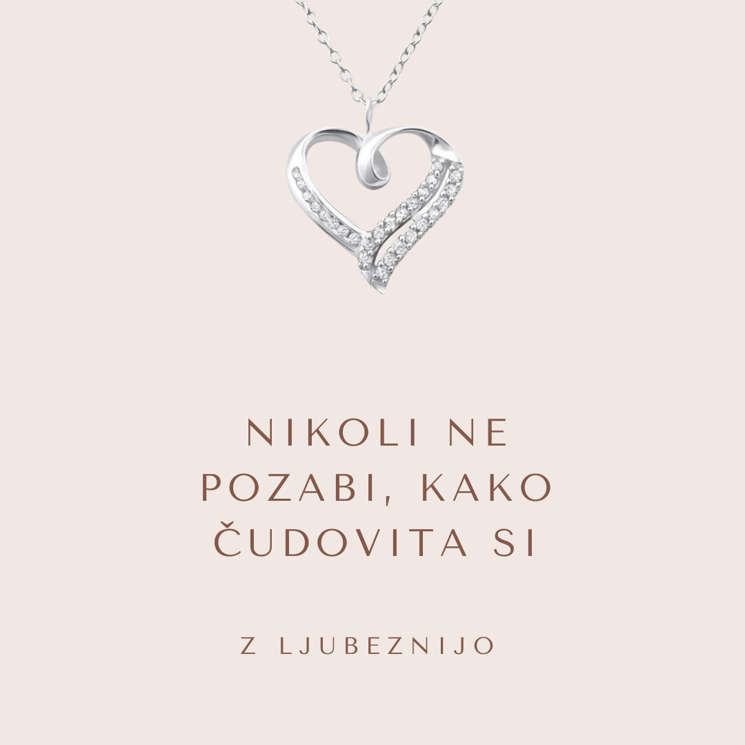 116. Nova kolekcija I Verižica s posvetilom I Darilo, ki se zapiše v večnost.