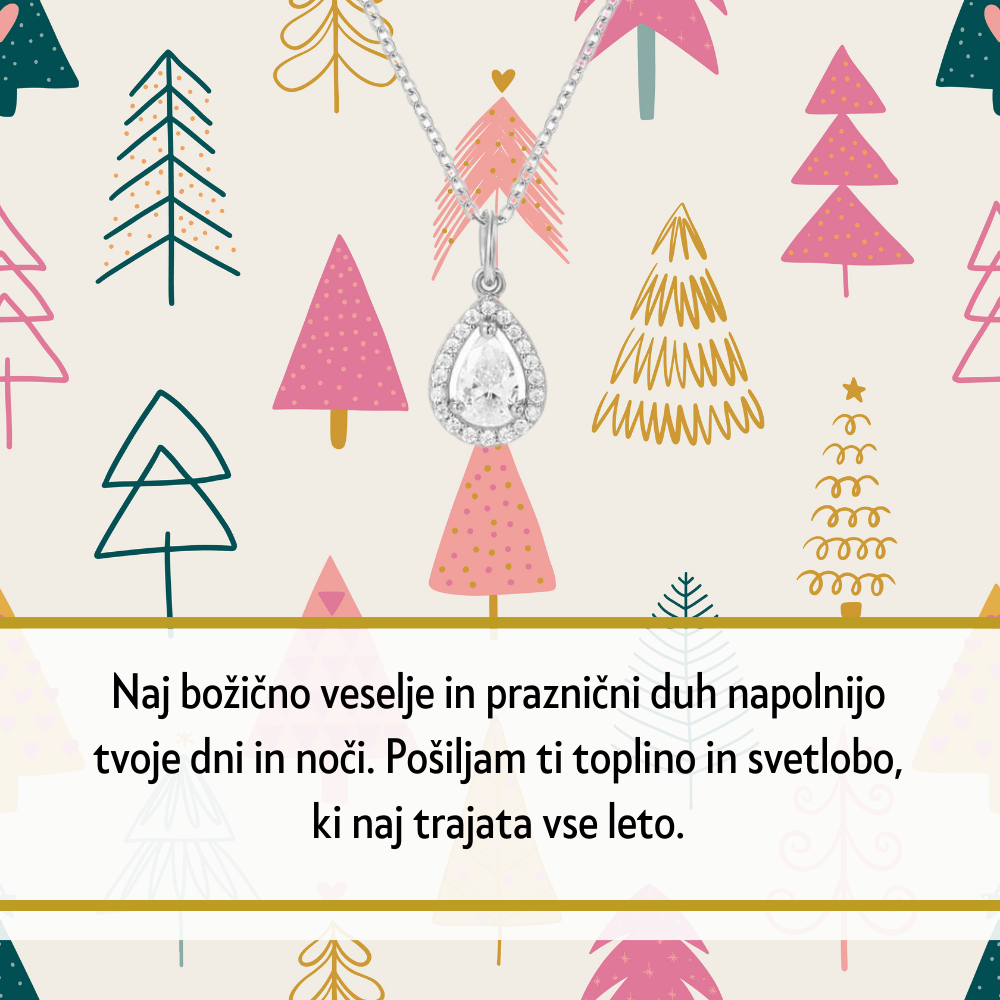 106. Personalizirana unikatna verižica z Imenom - Popolno Božično Darilo