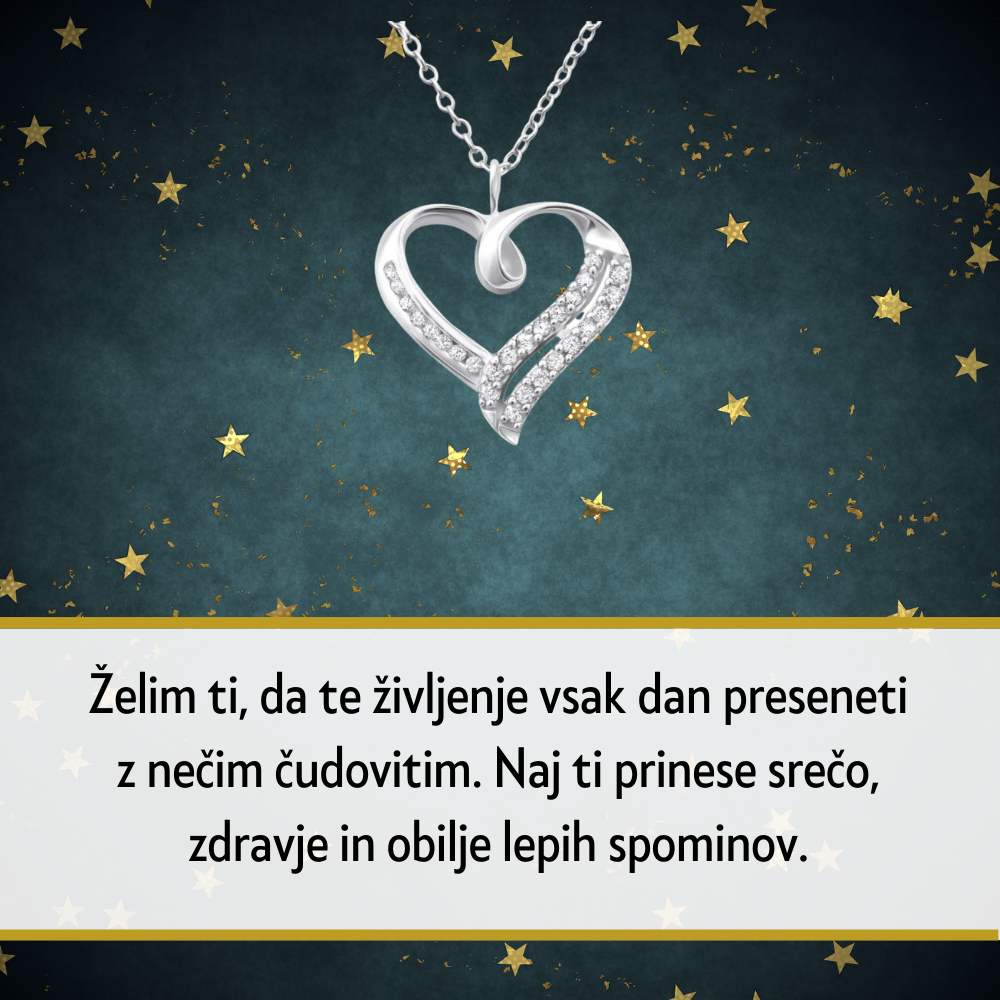 108. Personalizirana unikatna verižica z Imenom - Popolno Božično Darilo