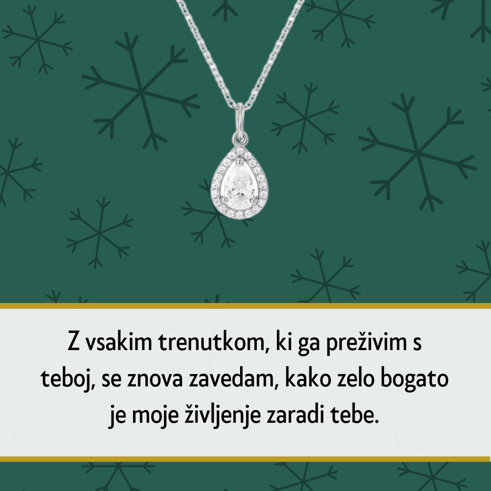 110. Personalizirana unikatna verižica z Imenom - Popolno Božično Darilo