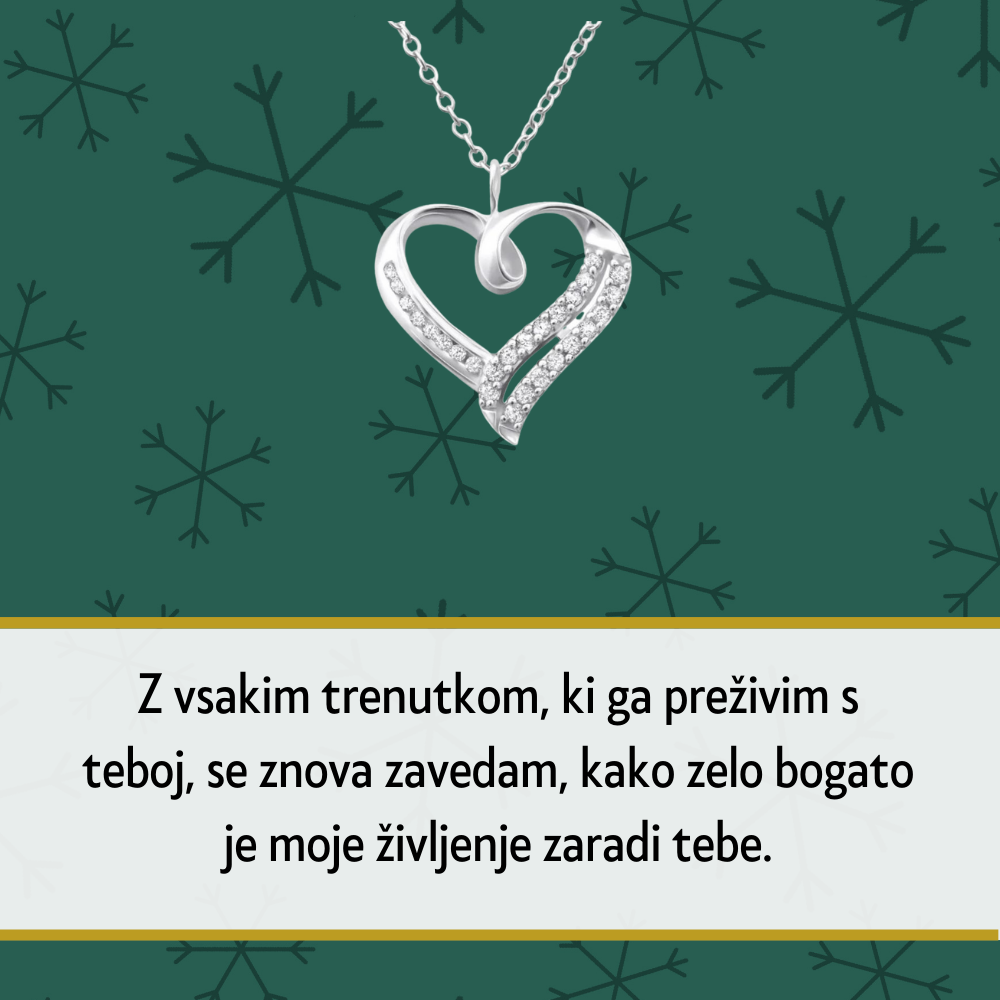 110. Personalizirana unikatna verižica z Imenom - Popolno Božično Darilo