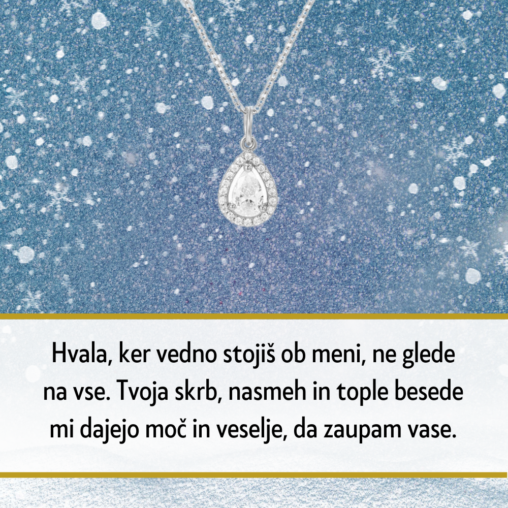 109. Personalizirana unikatna verižica z Imenom - Popolno Božično Darilo