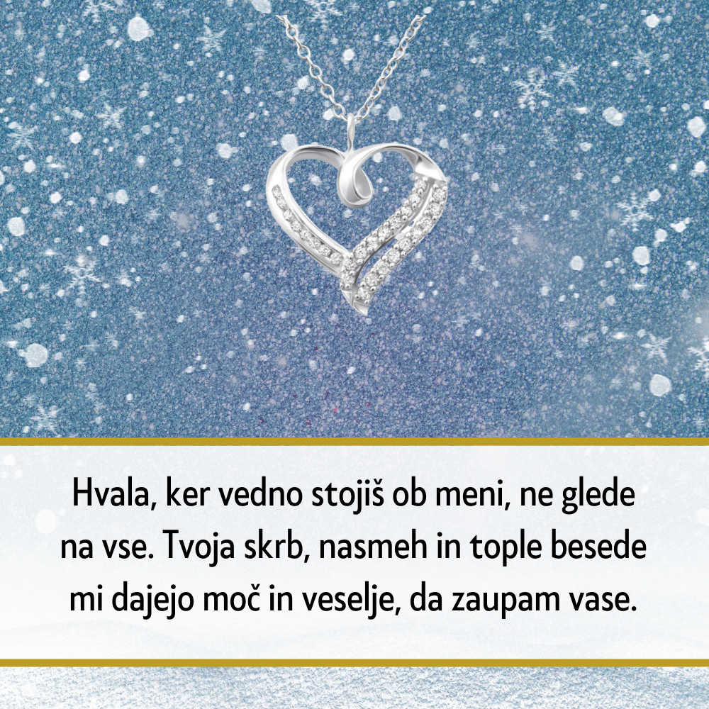 109. Personalizirana unikatna verižica z Imenom - Popolno Božično Darilo