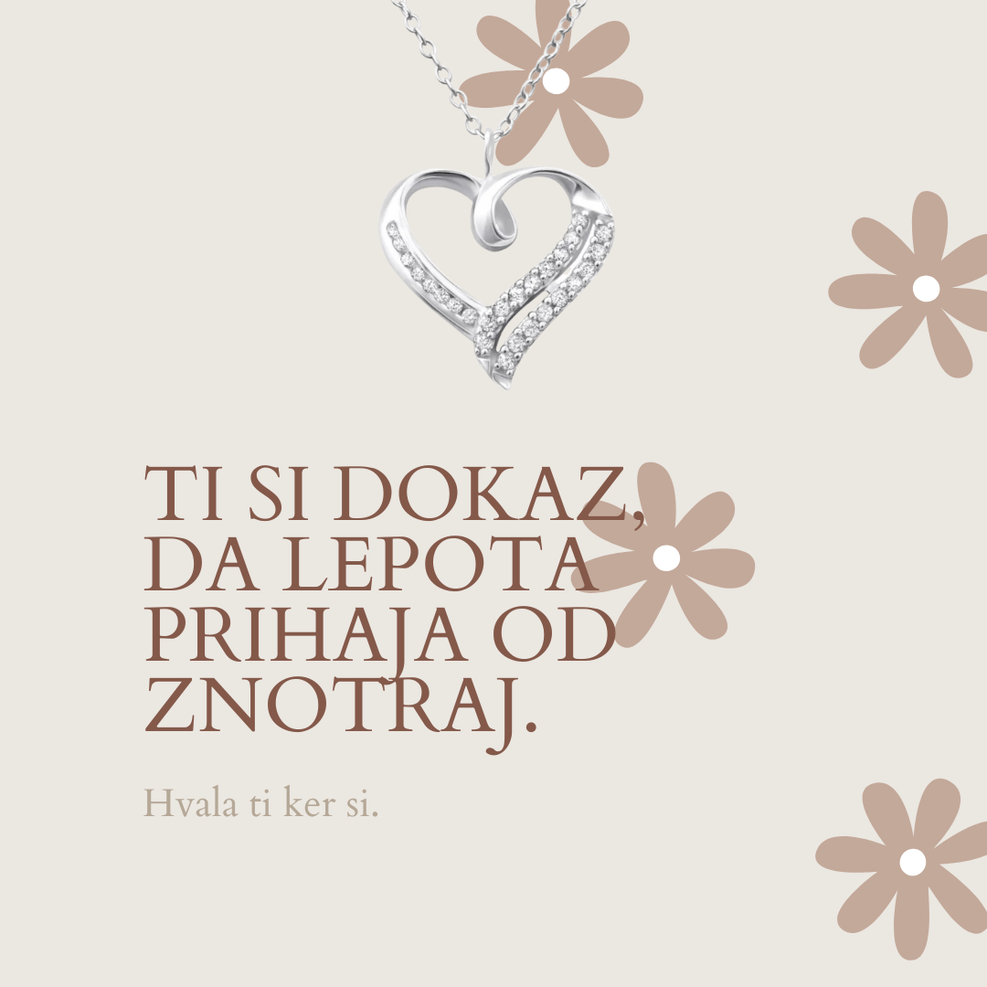 116. Nova kolekcija I Verižica s posvetilom I Darilo, ki se zapiše v večnost.