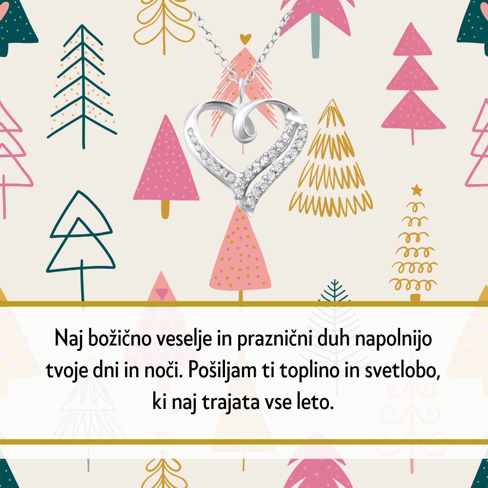 106. Personalizirana unikatna verižica z Imenom - Popolno Božično Darilo