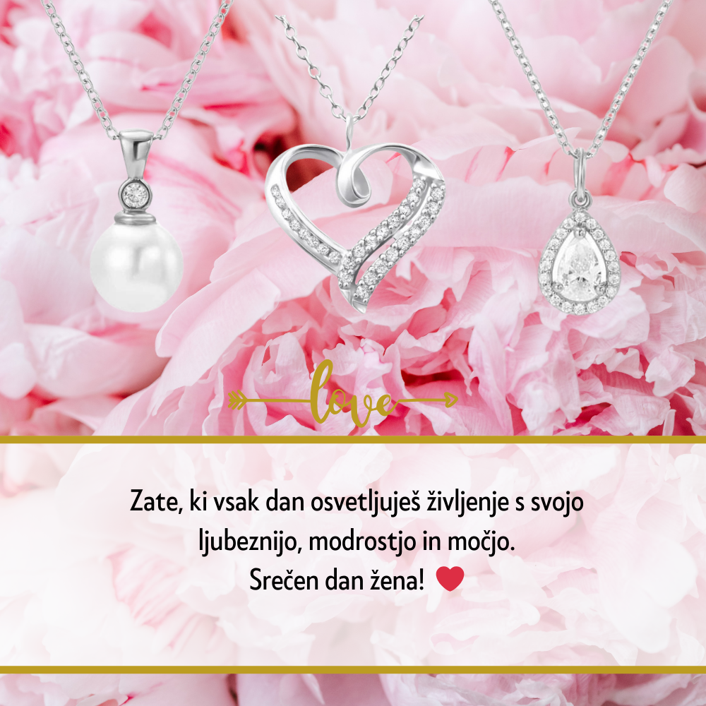 Odkrijte popolno darilo za Dan žena s personalizirano verižico. Izrazite svojo ljubezen in spoštovanje z edinstvenim nakitom, ki bo za vedno ohranil poseben trenutek.