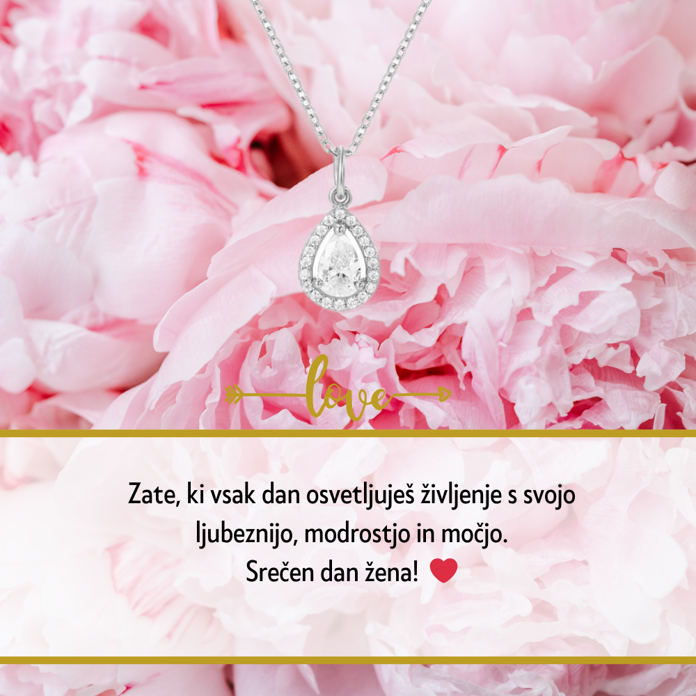 Odkrijte popolno darilo za Dan žena s personalizirano verižico. Izrazite svojo ljubezen in spoštovanje z edinstvenim nakitom, ki bo za vedno ohranil poseben trenutek.
