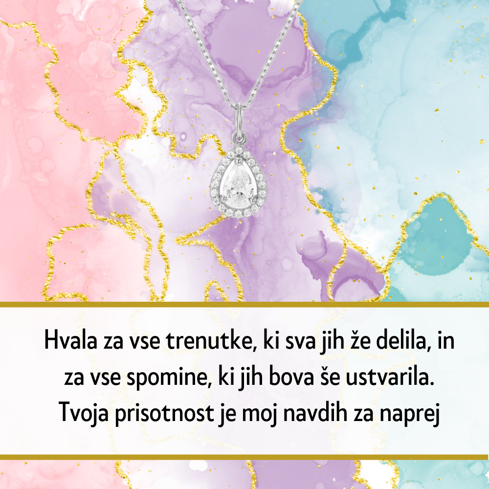 112. Personalizirana unikatna verižica z Imenom - Popolno Božično Darilo