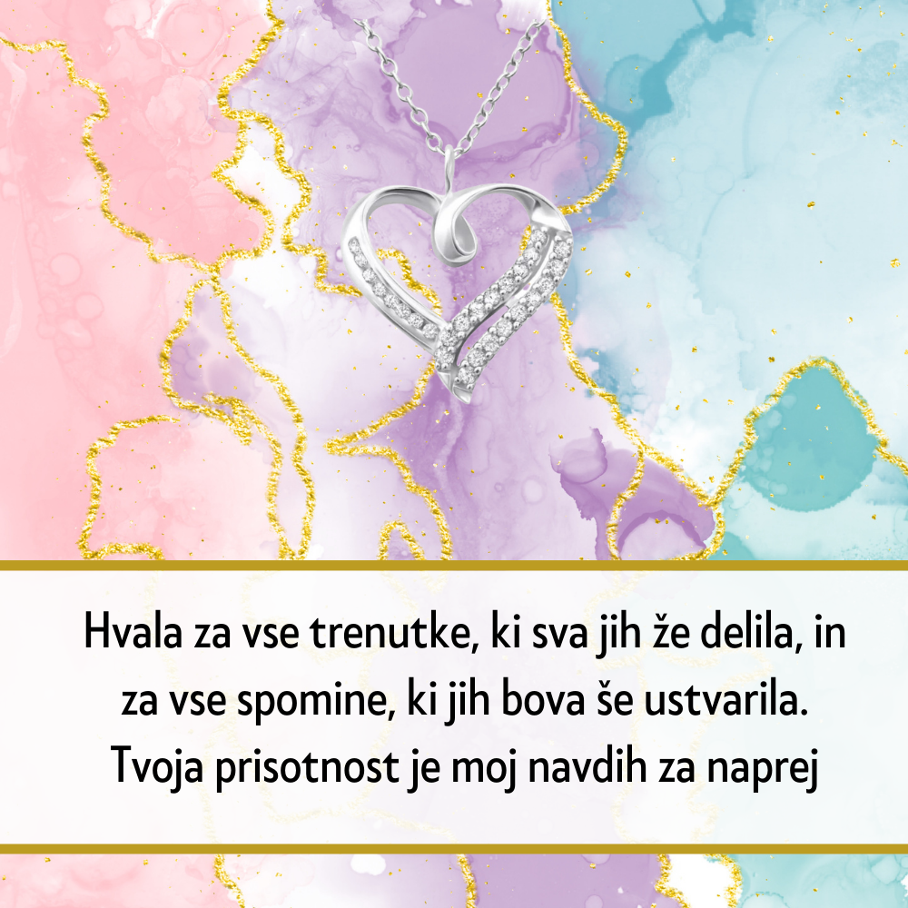 112. Personalizirana unikatna verižica z Imenom - Popolno Božično Darilo