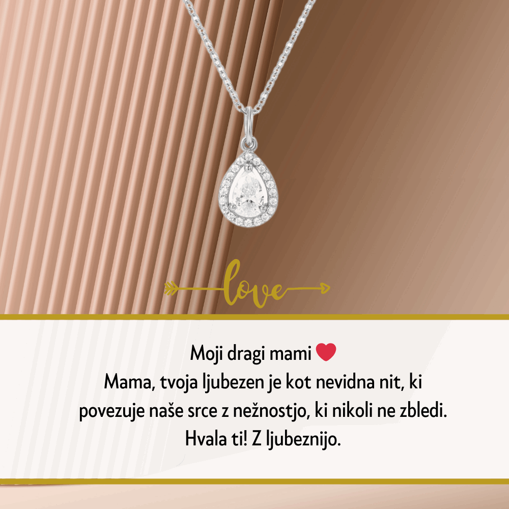 unikatno darilo za materinski dan, najlepše darilo za mamico, darilo za mami, verižica darilo za mamico, lepe rože za materinski dan