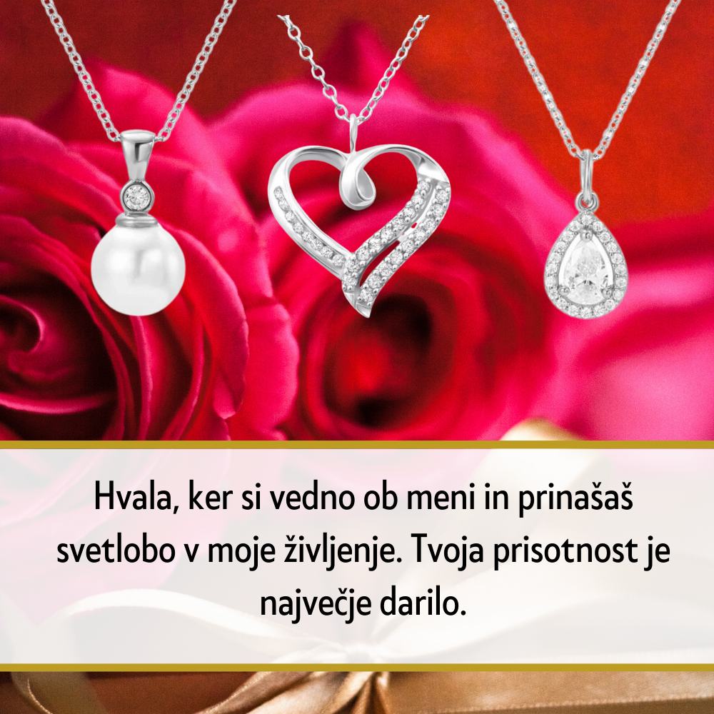 Ta prefinjen kos nakita združuje eleganco in osebni pomen. Verižica iz srebra 925 je idealna za partnerke, mamice ali prijateljice.