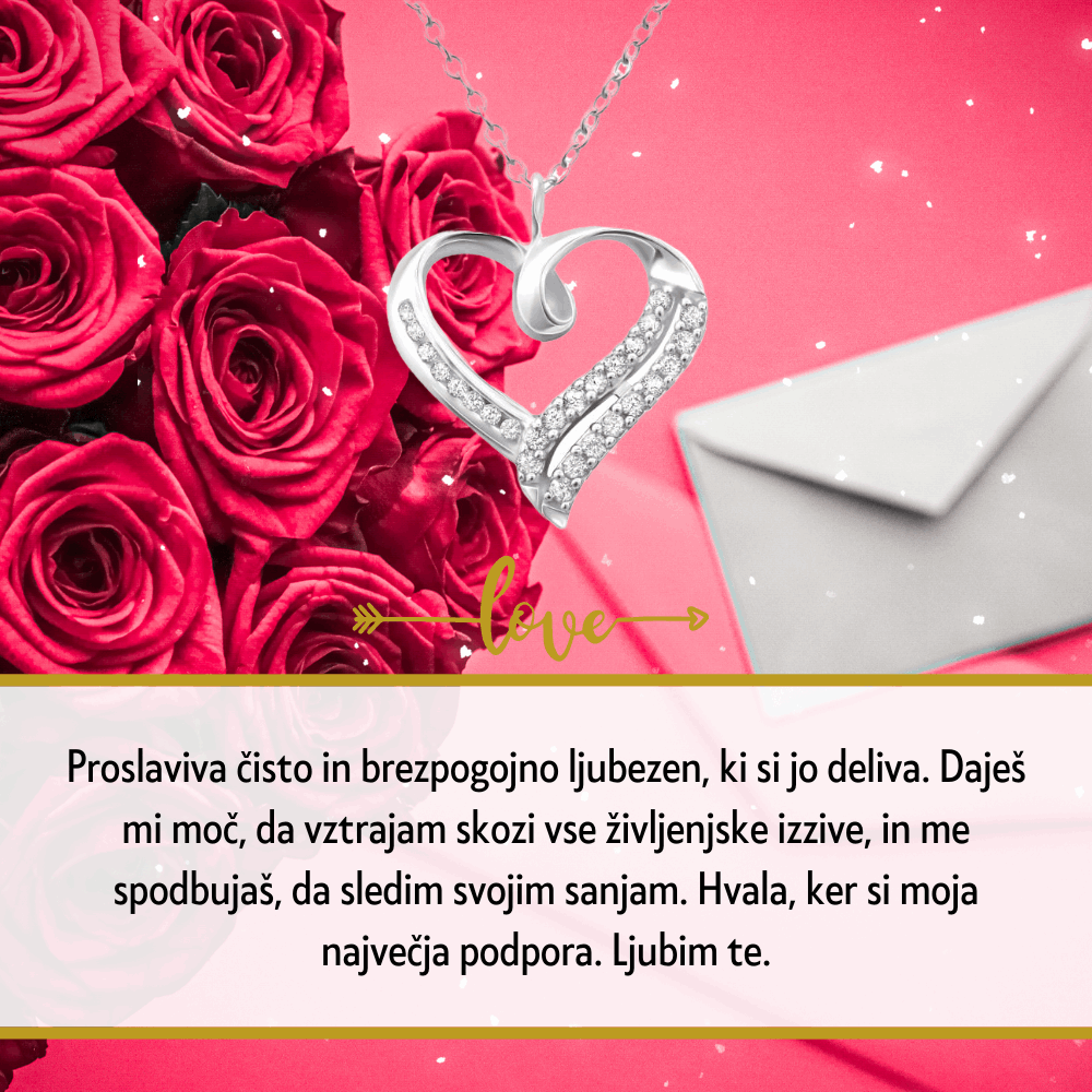 Vrtnice za valentinovo s posvetilom in verižico za ženo, popolno valentinovo darilo in darilo za dan žena, perosonalizirano darilo za valentinovo, Personalizirano darilo za valentinovo, darilo za dan žena, darilo za nj, za mojo ženo, za punco pz. soprogo v lepi embalaži s posvetilom in lepo srebrno verižico s kristali