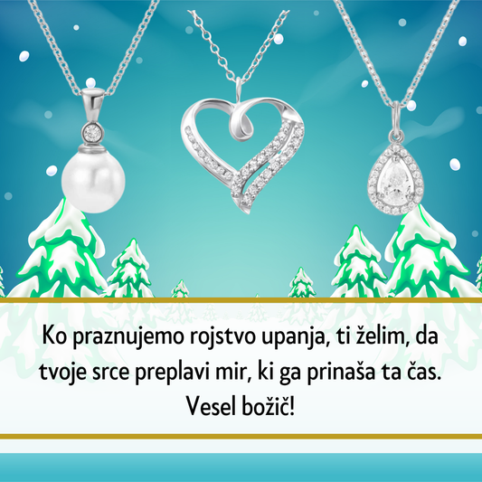 Čudovita verižica iz srebra 925 s kristali je idealno personalizirano darilo za partnerko, mamico, sestro ali prijateljico. Nakit, ki izraža vašo pozornost in ljubezen.

