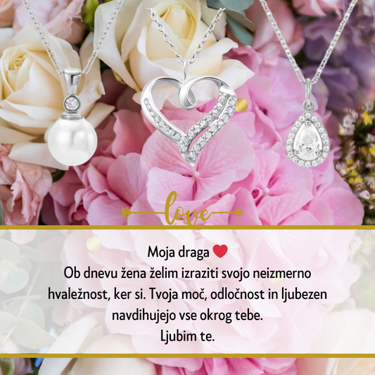 Odkrijte popolno darilo za Dan žena s personalizirano verižico. Izrazite svojo ljubezen in spoštovanje z edinstvenim nakitom, ki bo za vedno ohranil poseben trenutek.