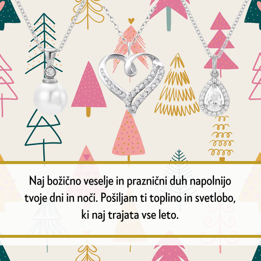 106. Personalizirana unikatna verižica z Imenom - Popolno Božično Darilo