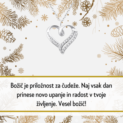 107. Personalizirana unikatna verižica z Imenom - Popolno Božično Darilo