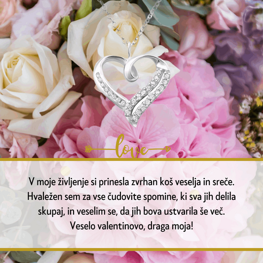 Personalizirana valentinova darilna ogrlica – proslavite ljubezen z vgraviranim posvetilom!