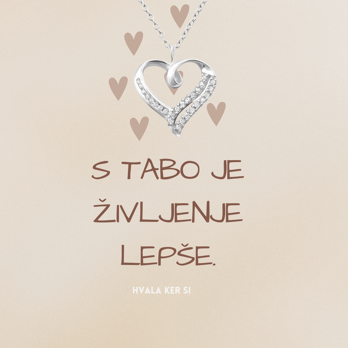 Kolekcija BOHO I Verižica s posvetilom