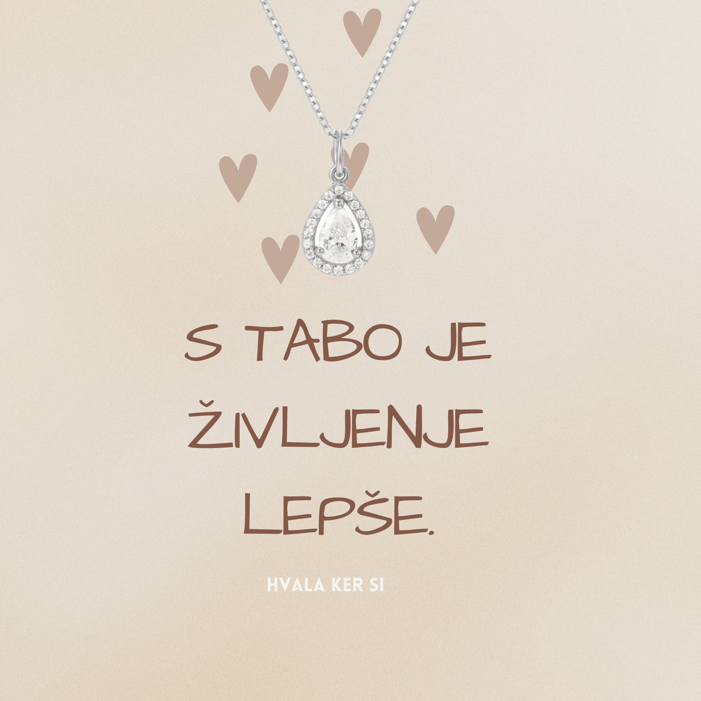 Kolekcija BOHO I Verižica s posvetilom