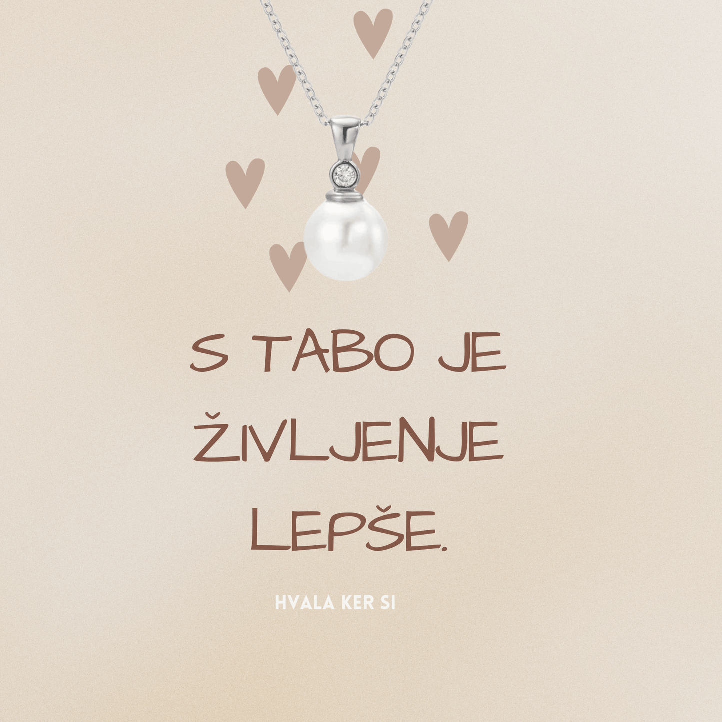 Kolekcija BOHO I Verižica s posvetilom