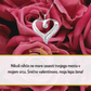 Unikatno darilo za valentinovo, verižica za ženo s posvetilom
