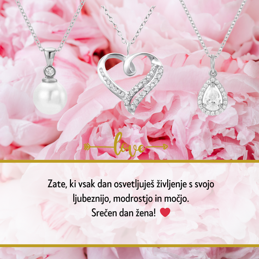 Odkrijte popolno darilo za Dan žena s personalizirano verižico. Izrazite svojo ljubezen in spoštovanje z edinstvenim nakitom, ki bo za vedno ohranil poseben trenutek.