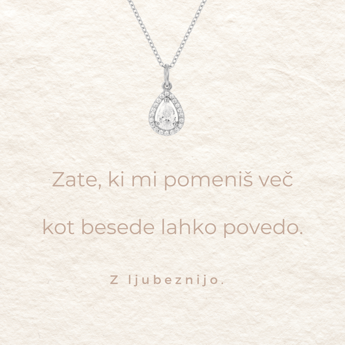 Kolekcija BOHO I Verižica s posvetilom