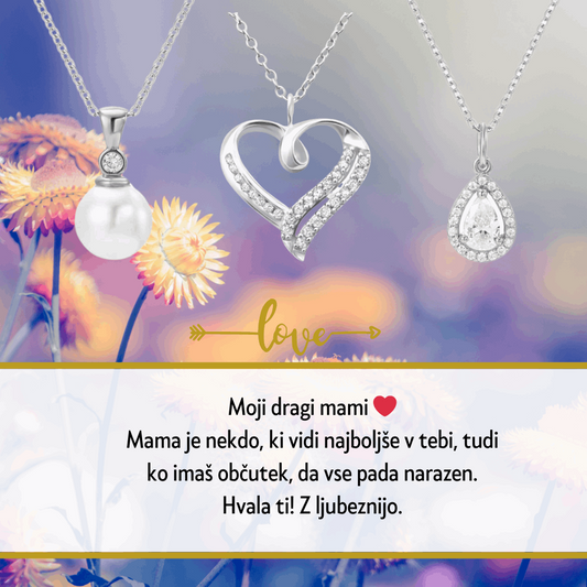 Pokažite svoji mami, kako zelo jo cenite, z unikatnim darilom za Materinski dan - personaliziranim obeskom, ki bo nosil posebno sporočilo samo za njo. Izberite med različnimi slogi in materiali, da najdete popolno ujemanje za vašo mamo. Ljubeča misel ali verz bo ta dar naredil nepozaben."