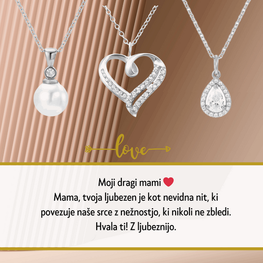 unikatno darilo za materinski dan, najlepše darilo za mamico, darilo za mami, verižica darilo za mamico, lepe rože za materinski dan