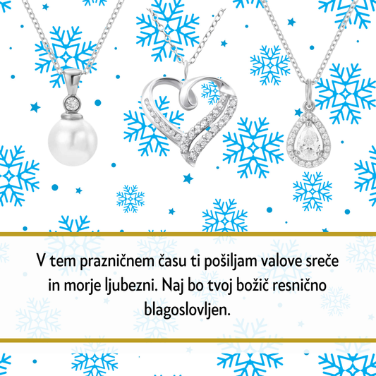 Elegantna Srebrna Verižica – Idealno Božično Darilo za Žensko
