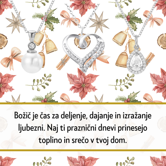 Presenetite svoje najdražje z elegantno verižico iz srebra 925, okrašeno s kristali. Možnost personalizacije za poseben čustveni dotik.
