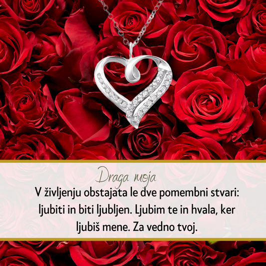 Najlepše darilo ob dneu žena. Darilo z lepimi mislimi za dan žena, verižica za ženo, rože za ženo s posvetilom, unikatno darilo za dan žena
